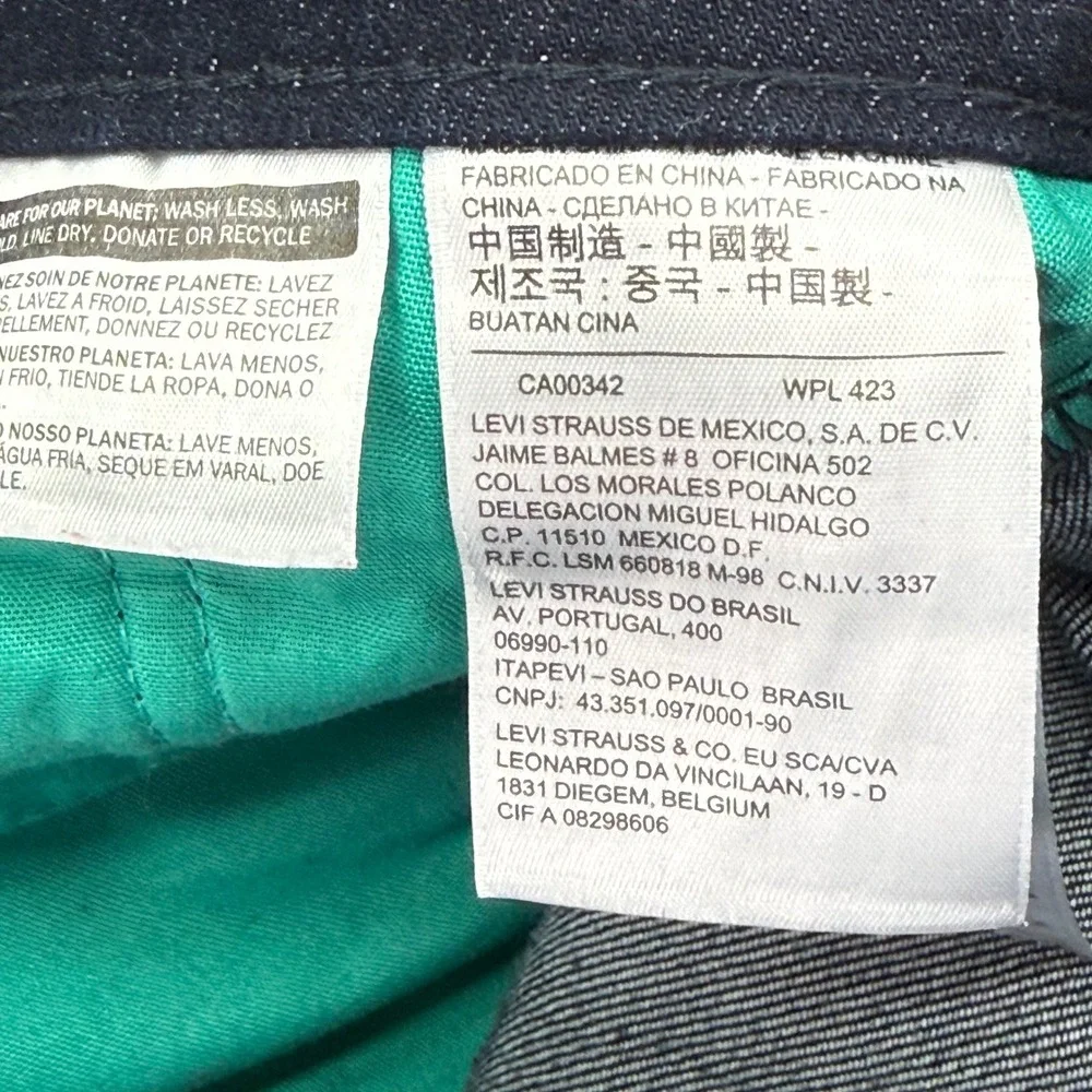 Levi's‎ 511 Slim Fit Jeans Mens 29x30 Dark Indigo Blue Stretch Denim